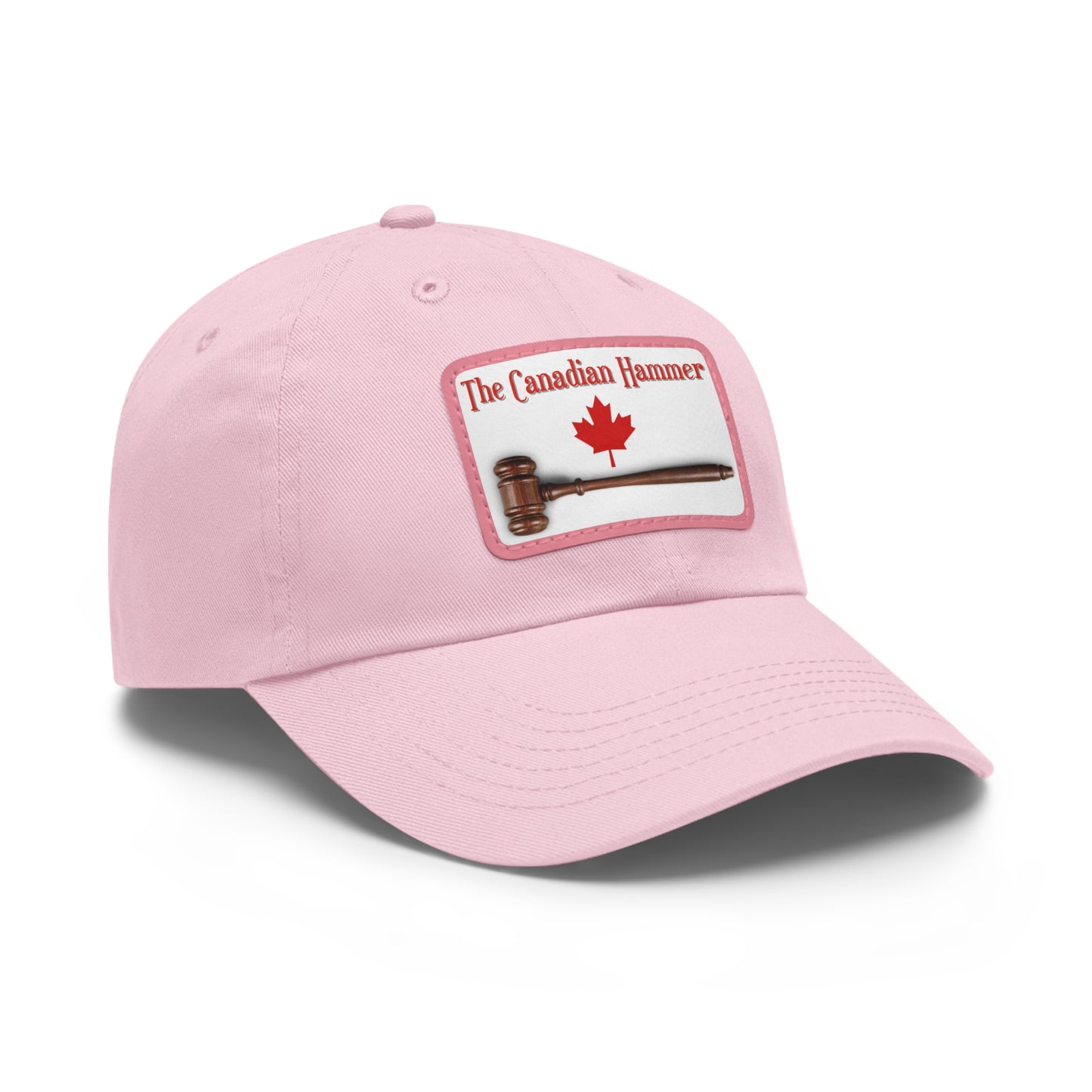 The Canadian Hammer / Barry Wunsch / #TheCanadianHammer Mom and Dad Hat with Leather Patch (Rectangle)