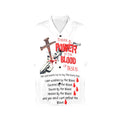 There is Power in the Blood of Jesus Women's All Over Print Hawaiian Shirt （Made in USA Ships to USA Only）