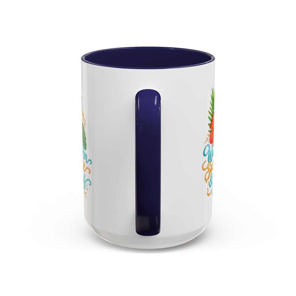 Walking on Sunshine & Jesus Coffee Mug – Floral Cross Accent Mug