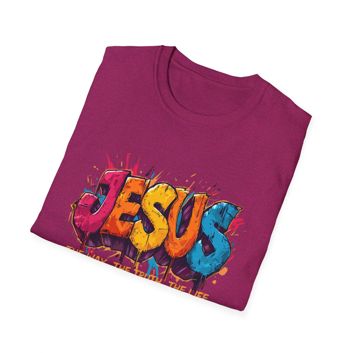 JESUS  Splash T-Shirt | Colorful Street Art Christian Tee
