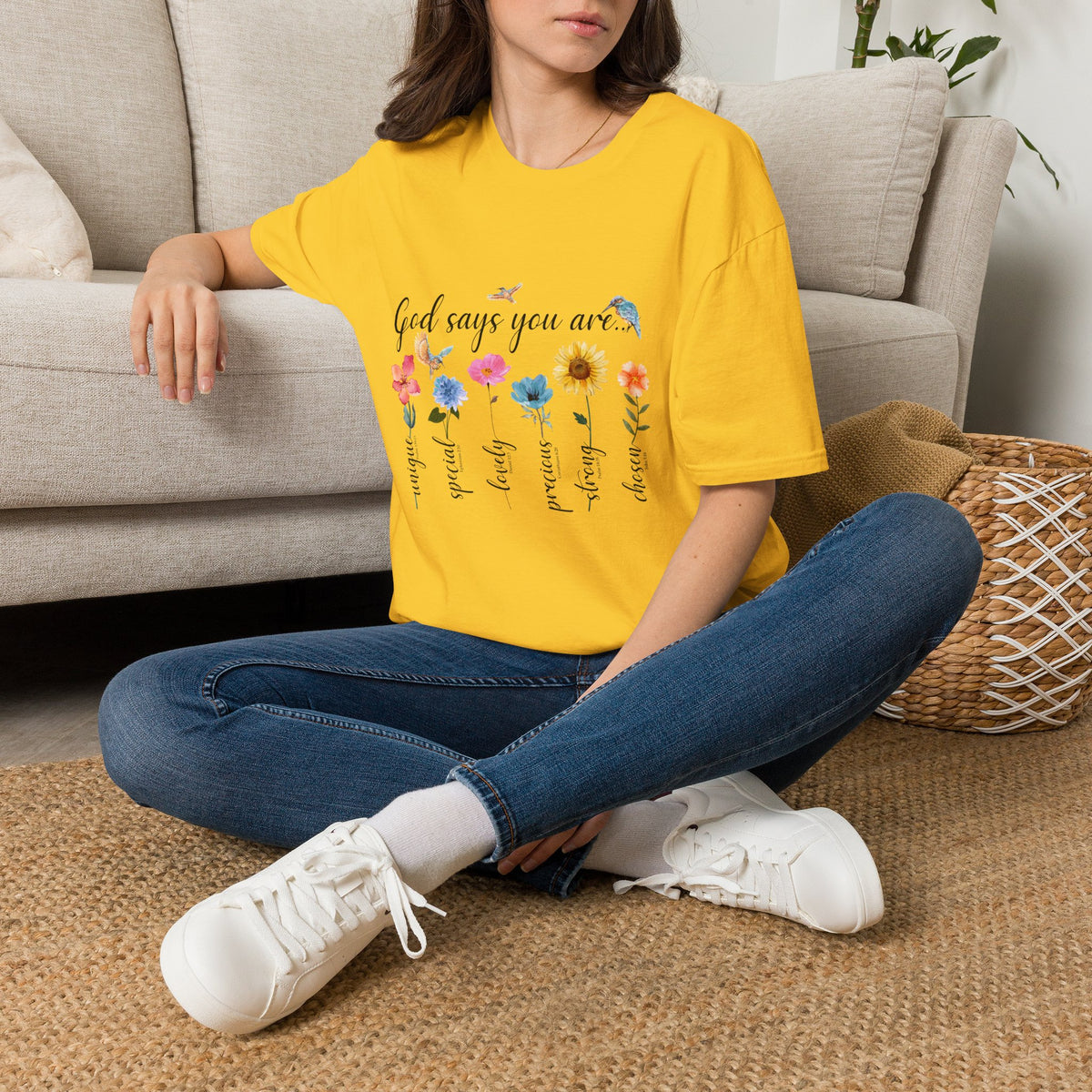 God Says You Are Loved Wildflower T-Shirt