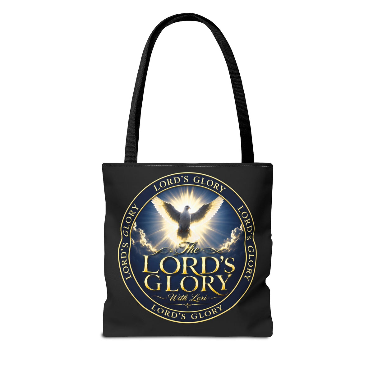Tote Bag — "The Lord's Glory with Lori" Christian Dove Tote (Faith-Inspired Church Bag)
