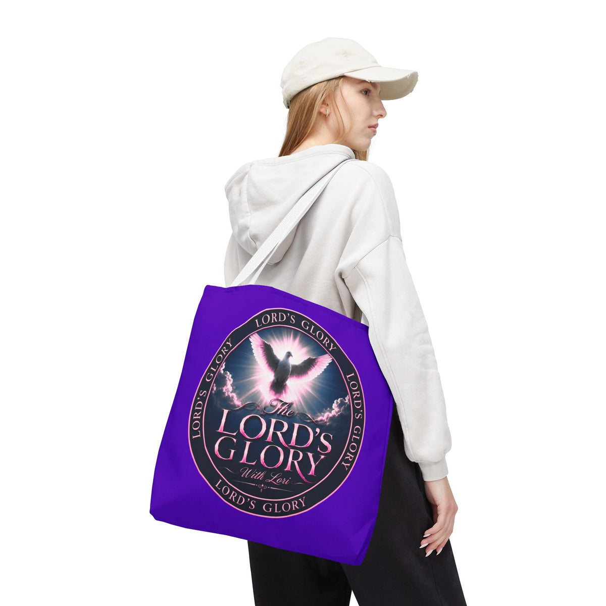 Inspirational 'The Lord's Glory with Lori' Tote Bag — Christian Faith AOP Shopper