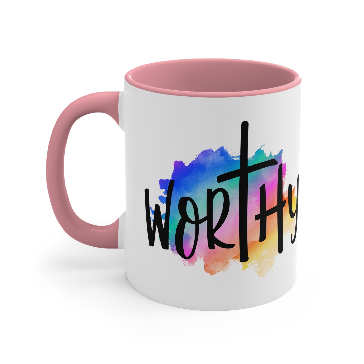 WORTHY - 5 Colors Accent Coffee Mug, 11oz