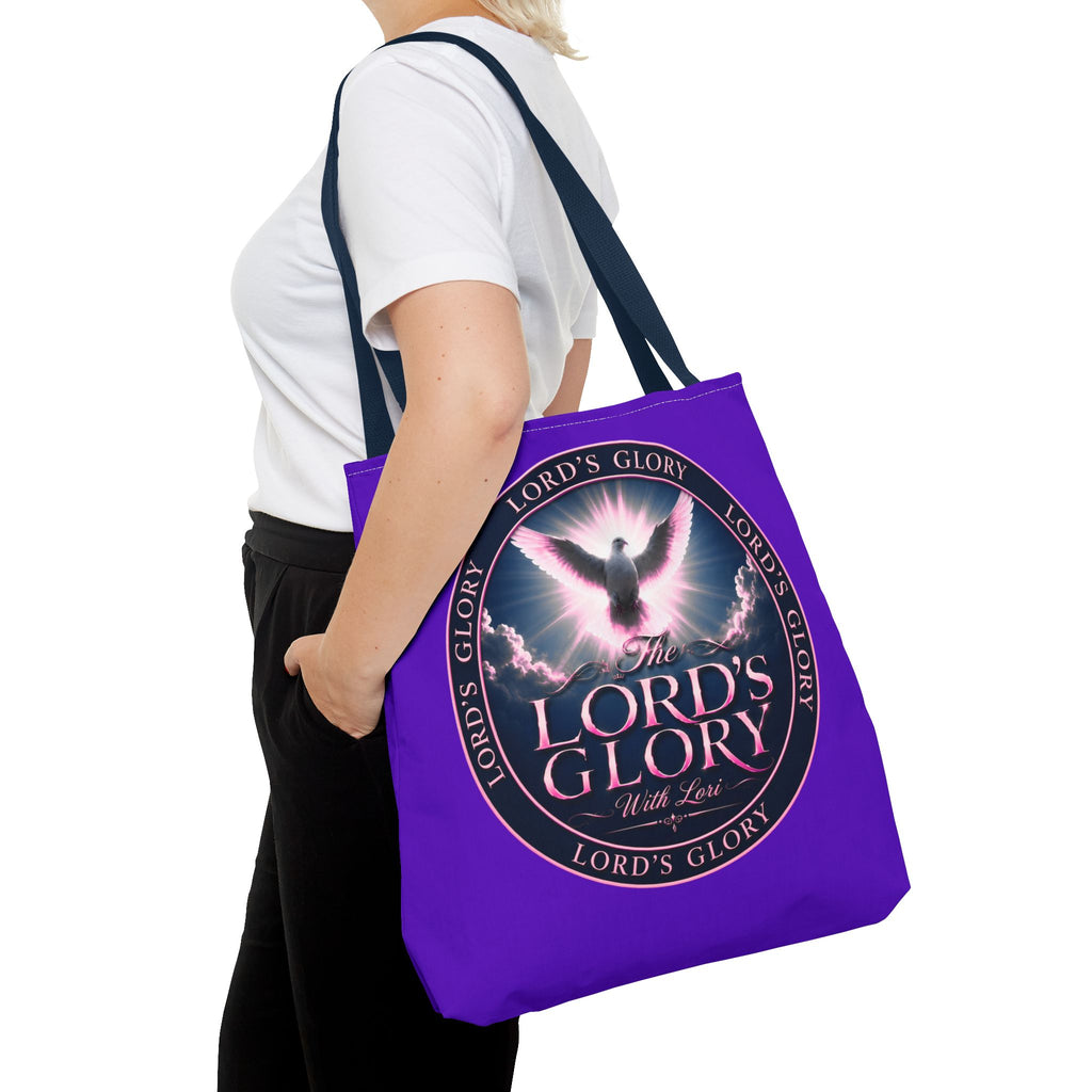 Inspirational 'The Lord's Glory with Lori' Tote Bag — Christian Faith AOP Shopper