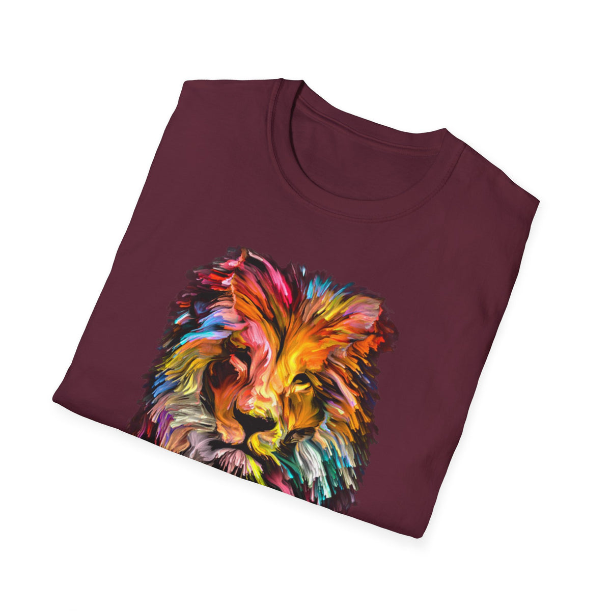 Lion of Judah Colorful Lion T-Shirt — "The Lion of Judah / Aryeh Yehudah" Graphic Tee