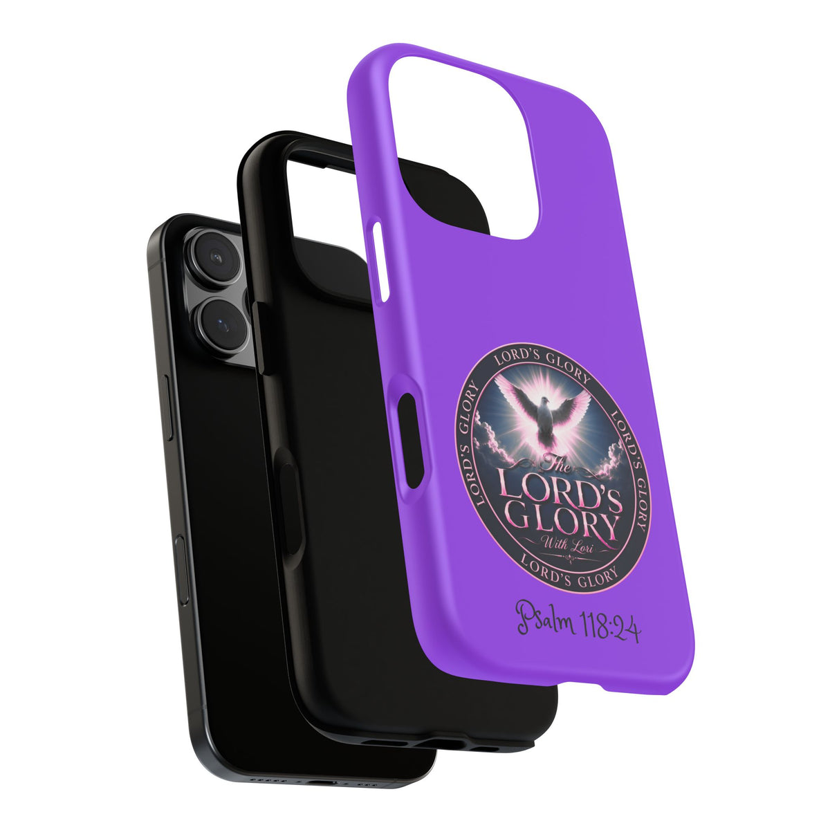Christian Phone Case – "Lord's Glory with Lori" Dove Design Tough Case (Protective Phone Cover)