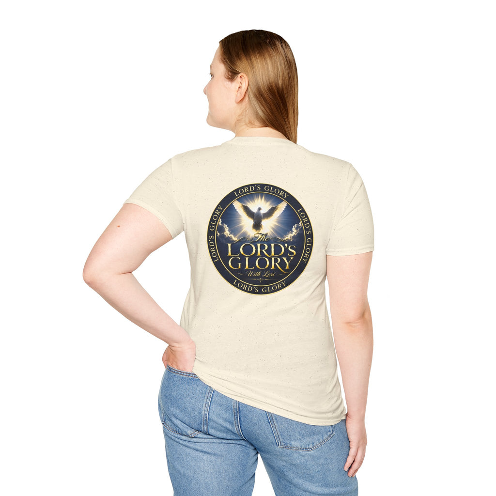 Lord's Glory with Lori Dove T‑Shirt — Christian Faith Logo Tee