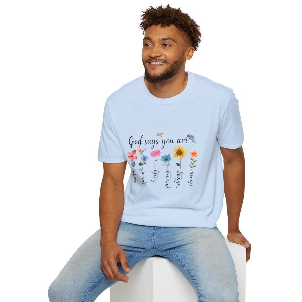 God Says You Are Loved Wildflower T-Shirt