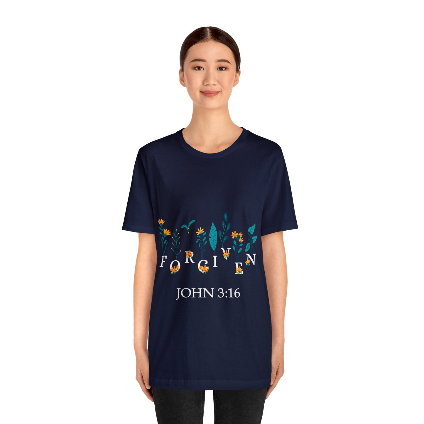 FORGIVEN JOHN 3:16 - Unisex Jersey Short Sleeve Tee