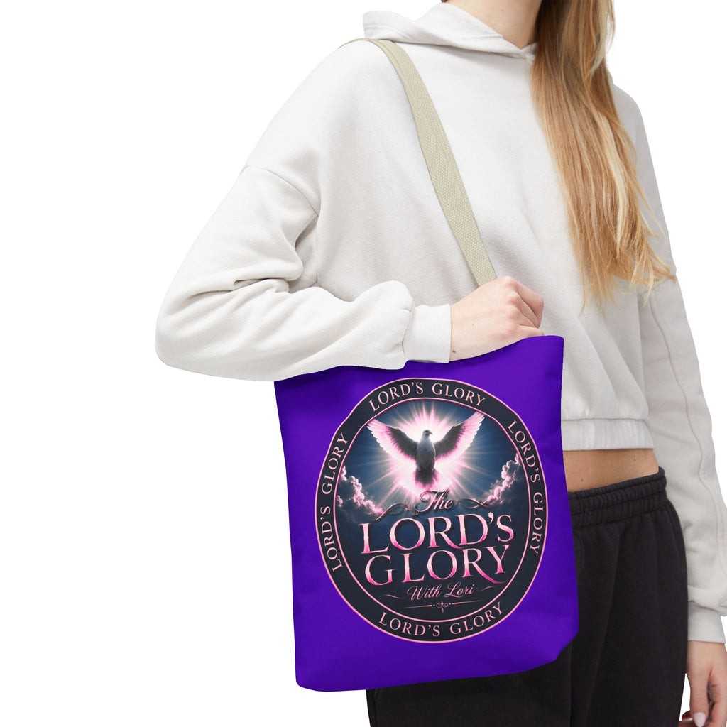 Inspirational 'The Lord's Glory with Lori' Tote Bag — Christian Faith AOP Shopper