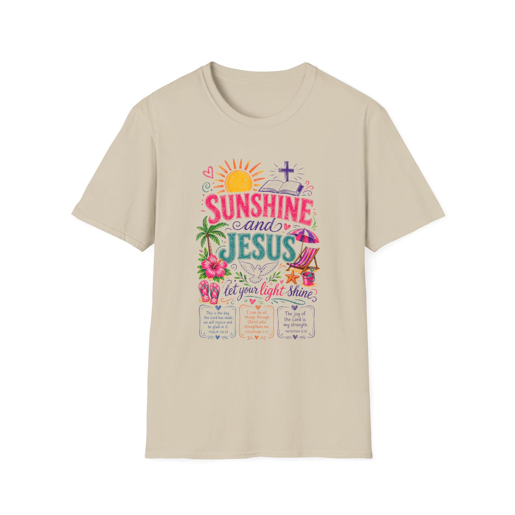 Sunshine and Jesus Christian Faith T-Shirt