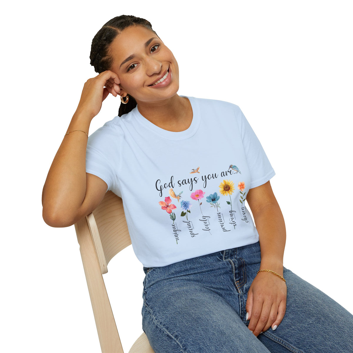 God Says You Are Loved Wildflower T-Shirt