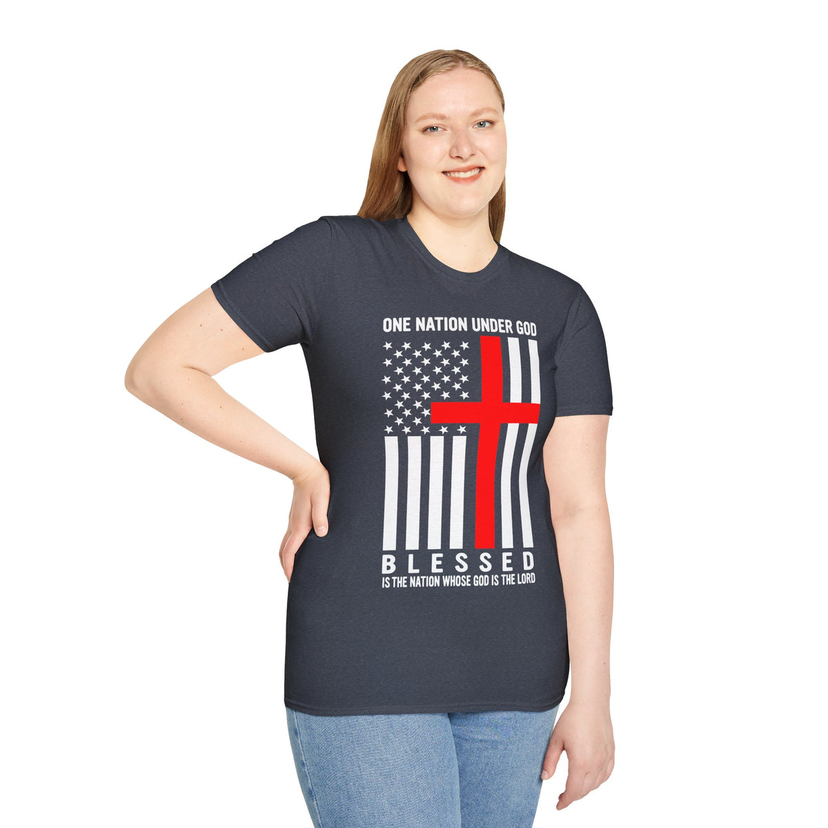 One Nation Under GOD - Mens Womans Softstyle T-Shirt