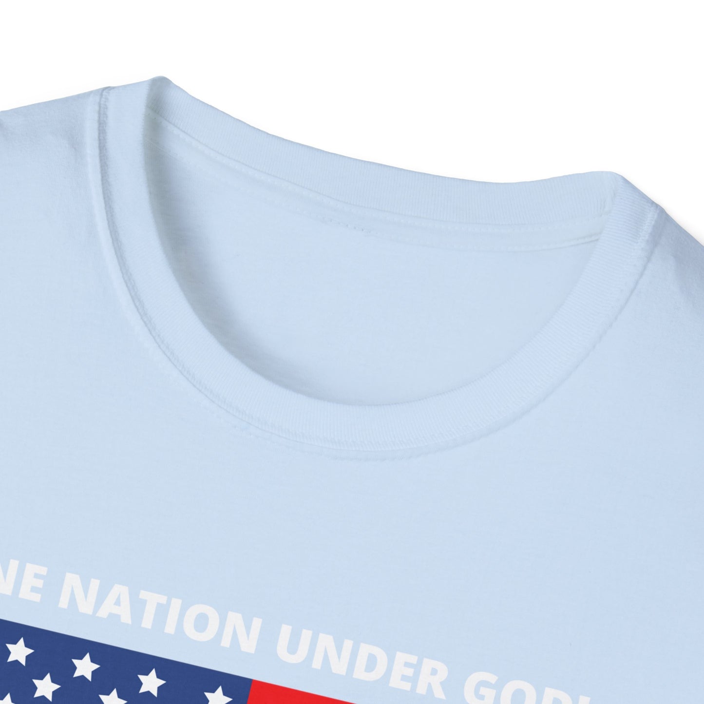 Pledge of Allegiance One Nation under GOD! Unisex Softstyle T-Shirt