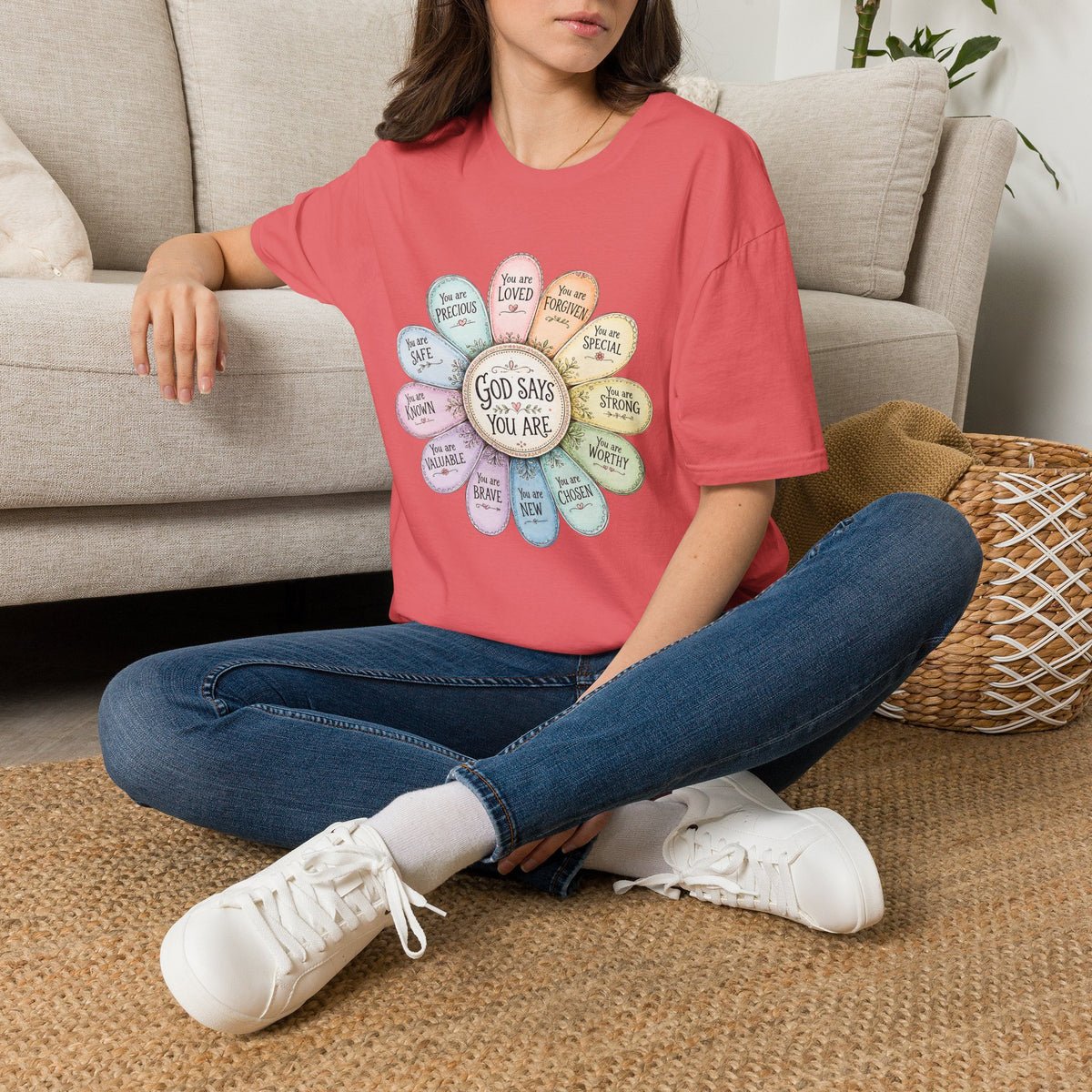 God Says You Are Loved Inspirational Christian T-Shirt