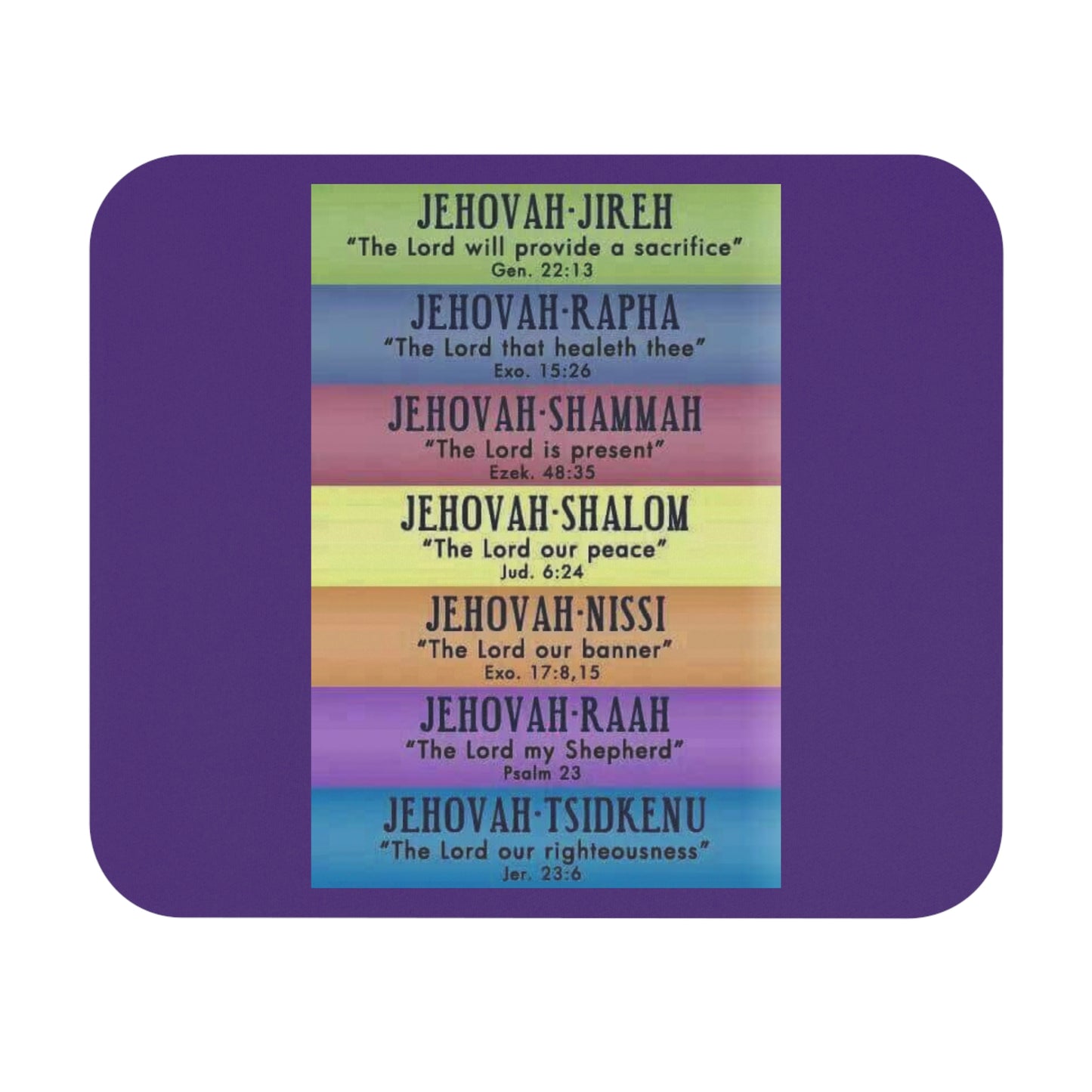 JEHOVAH"S Names - Mouse Pad (Rectangle)