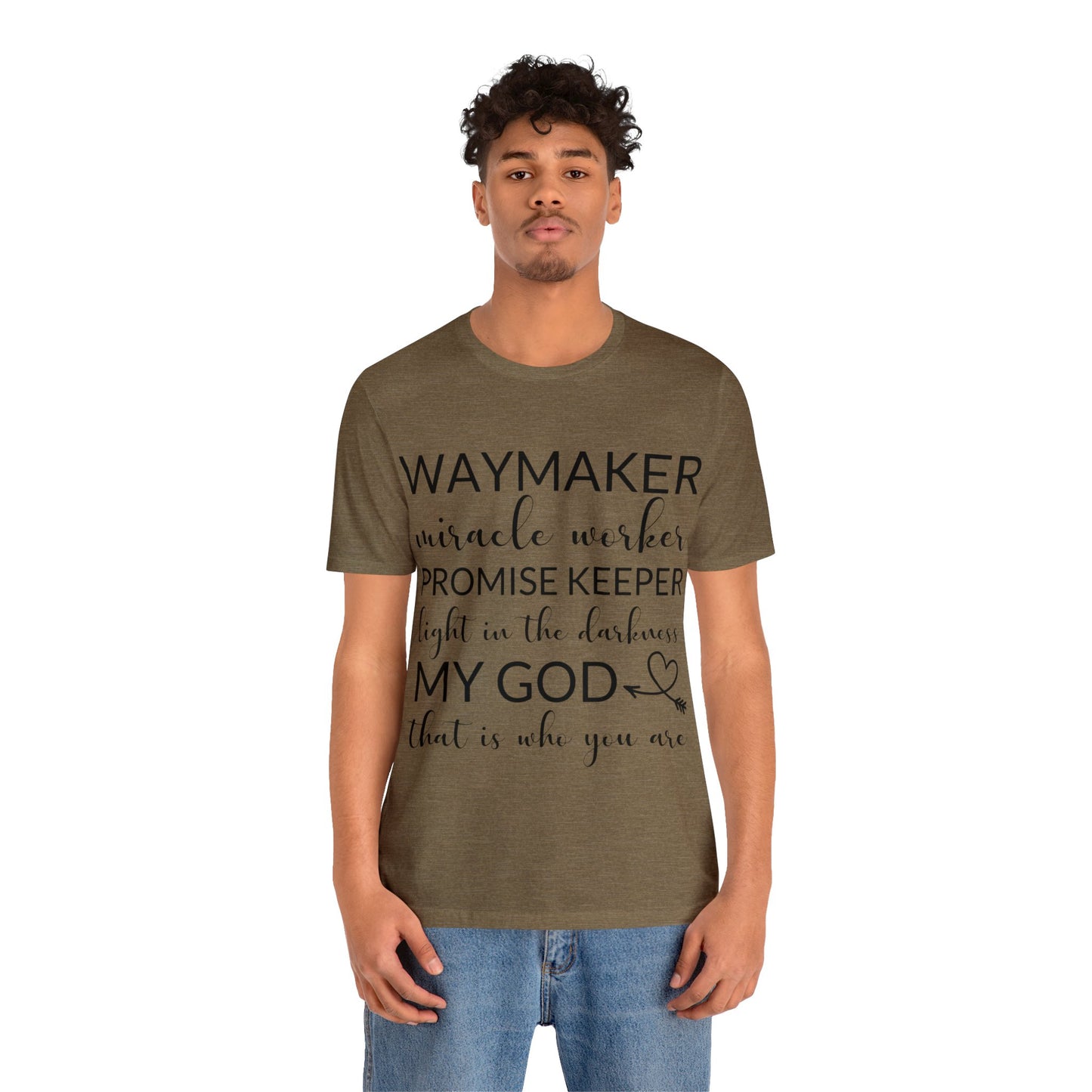 Waymaker Promise Keeper Light in the Darkness - Unisex Jersey Short Sleeve Tee