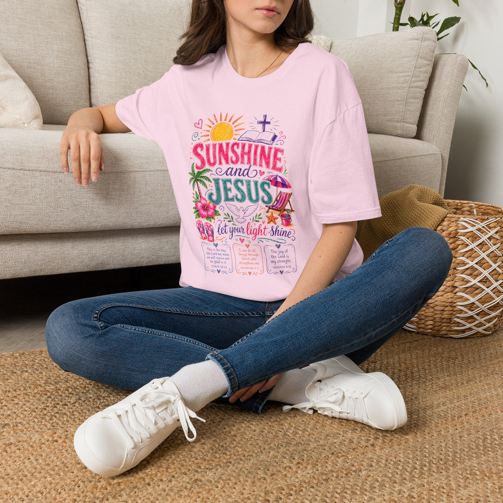 Sunshine and Jesus Christian Faith T-Shirt
