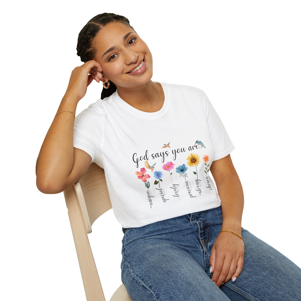 God Says You Are Loved Wildflower T-Shirt