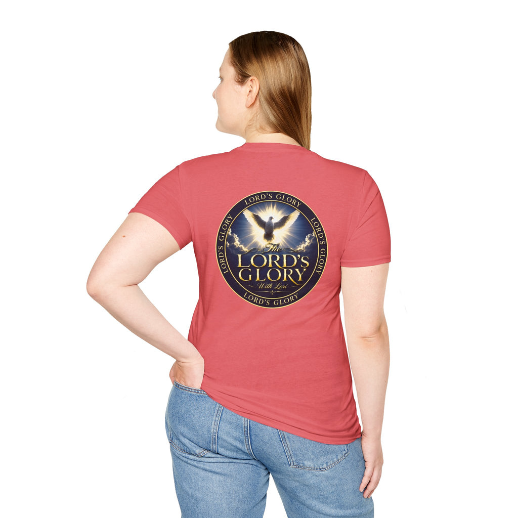 Lord's Glory with Lori Dove T‑Shirt — Christian Faith Logo Tee