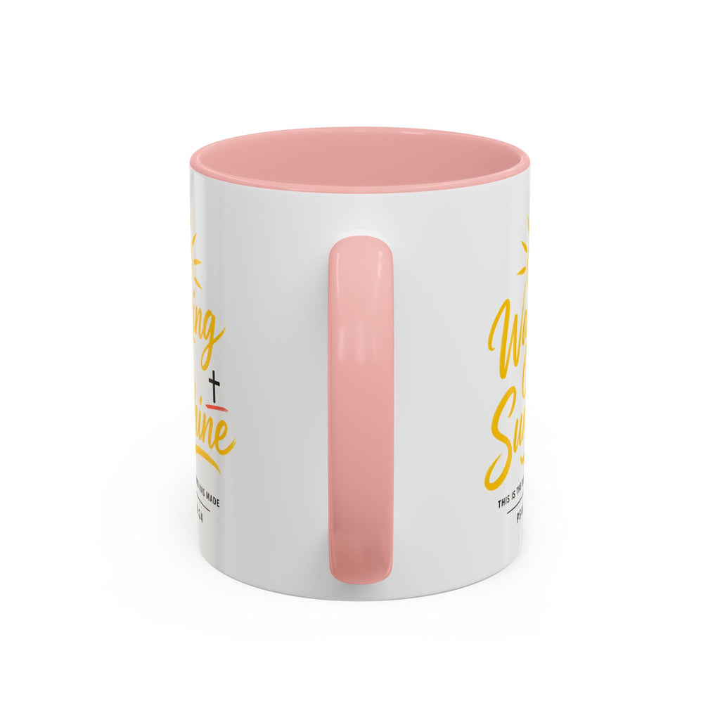 Walking on Sunshine Psalms 118:24  Accent Coffee Mug (11, 15oz)