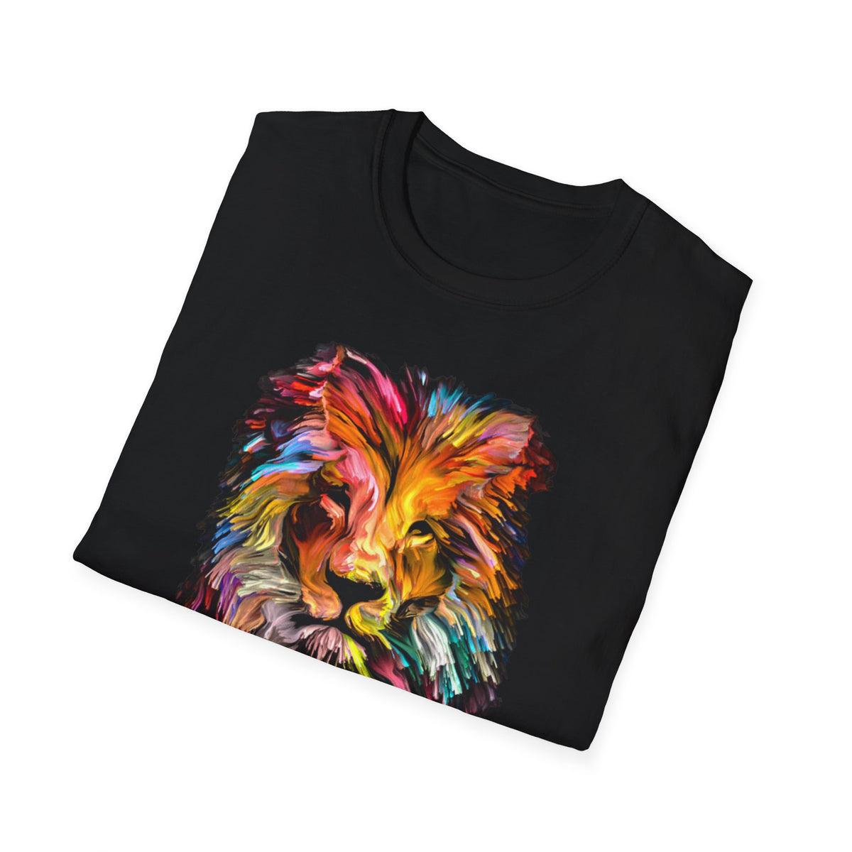 Lion of Judah Colorful Lion T-Shirt — "The Lion of Judah / Aryeh Yehudah" Graphic Tee