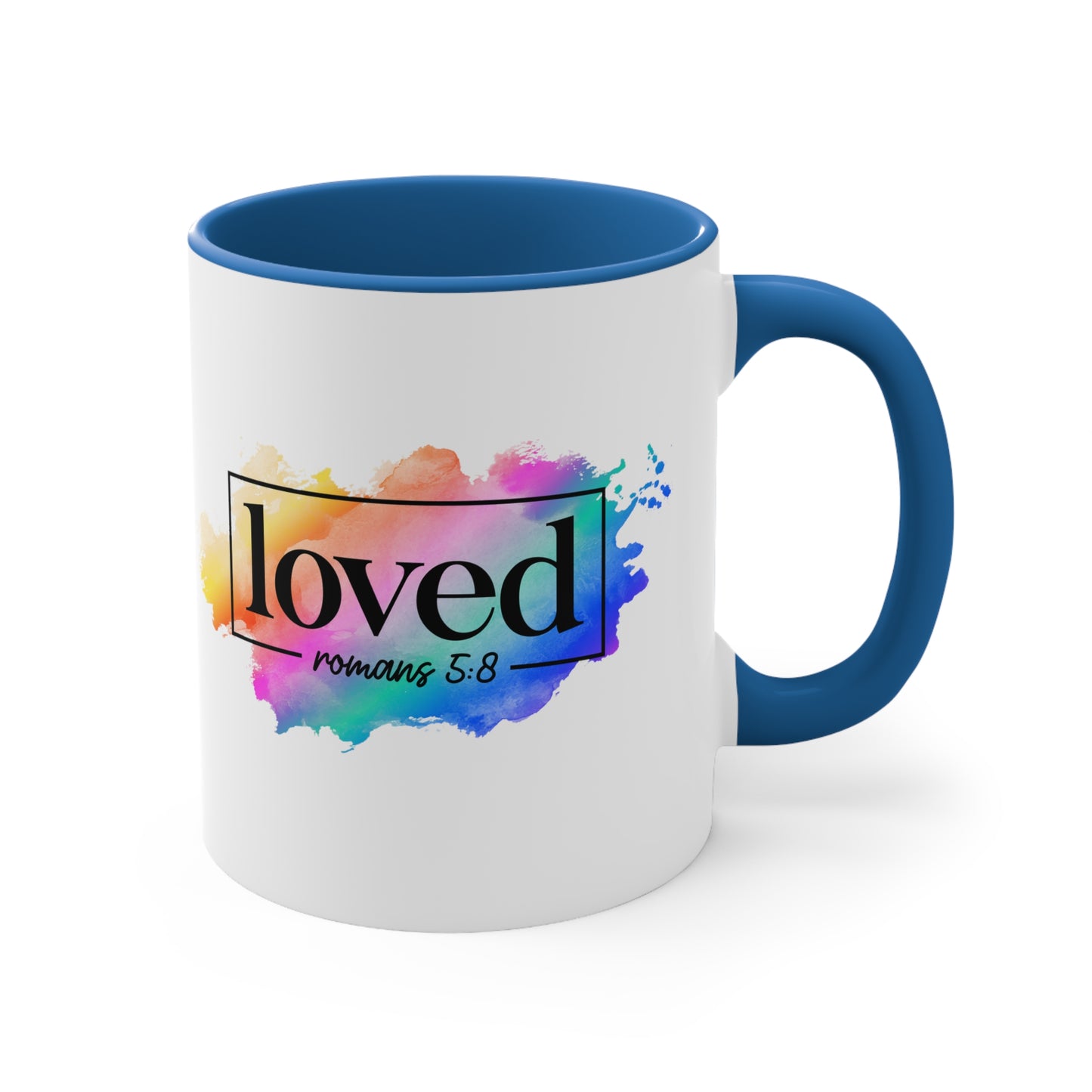 LOVED - 5 Colors Accent Coffee Mug, 11oz