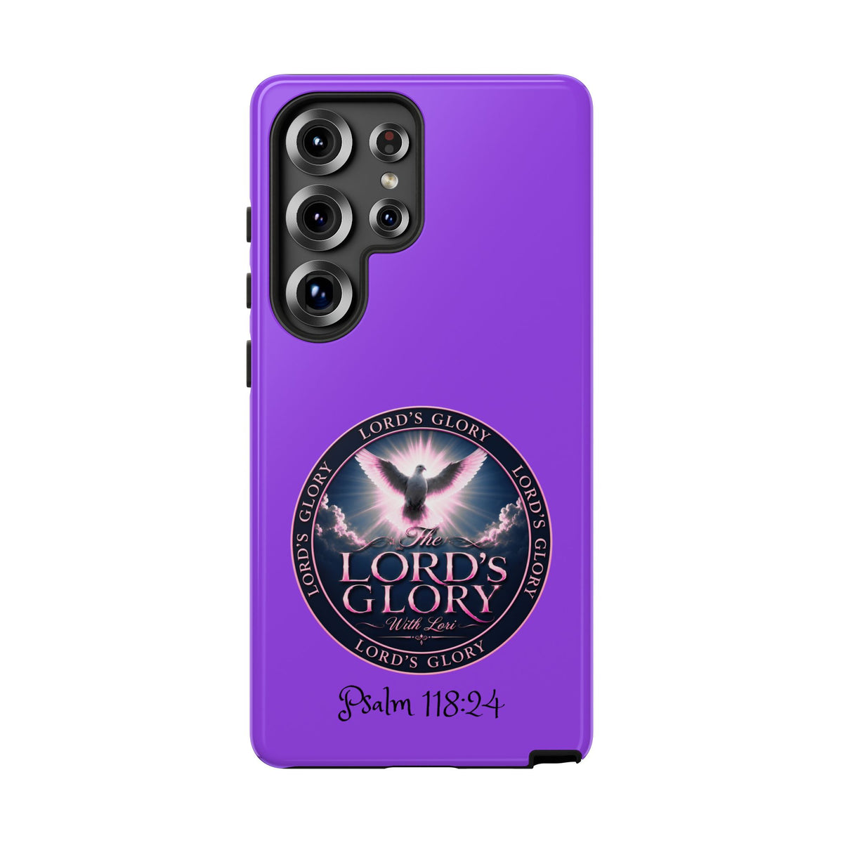 Christian Phone Case – "Lord's Glory with Lori" Dove Design Tough Case (Protective Phone Cover)