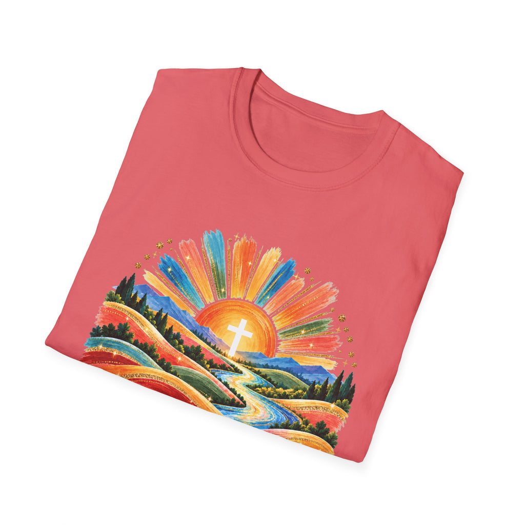 Walking On Sunshine with Lords Glory - with Lori Faith and Hope Christian Sunrise T-Shirt