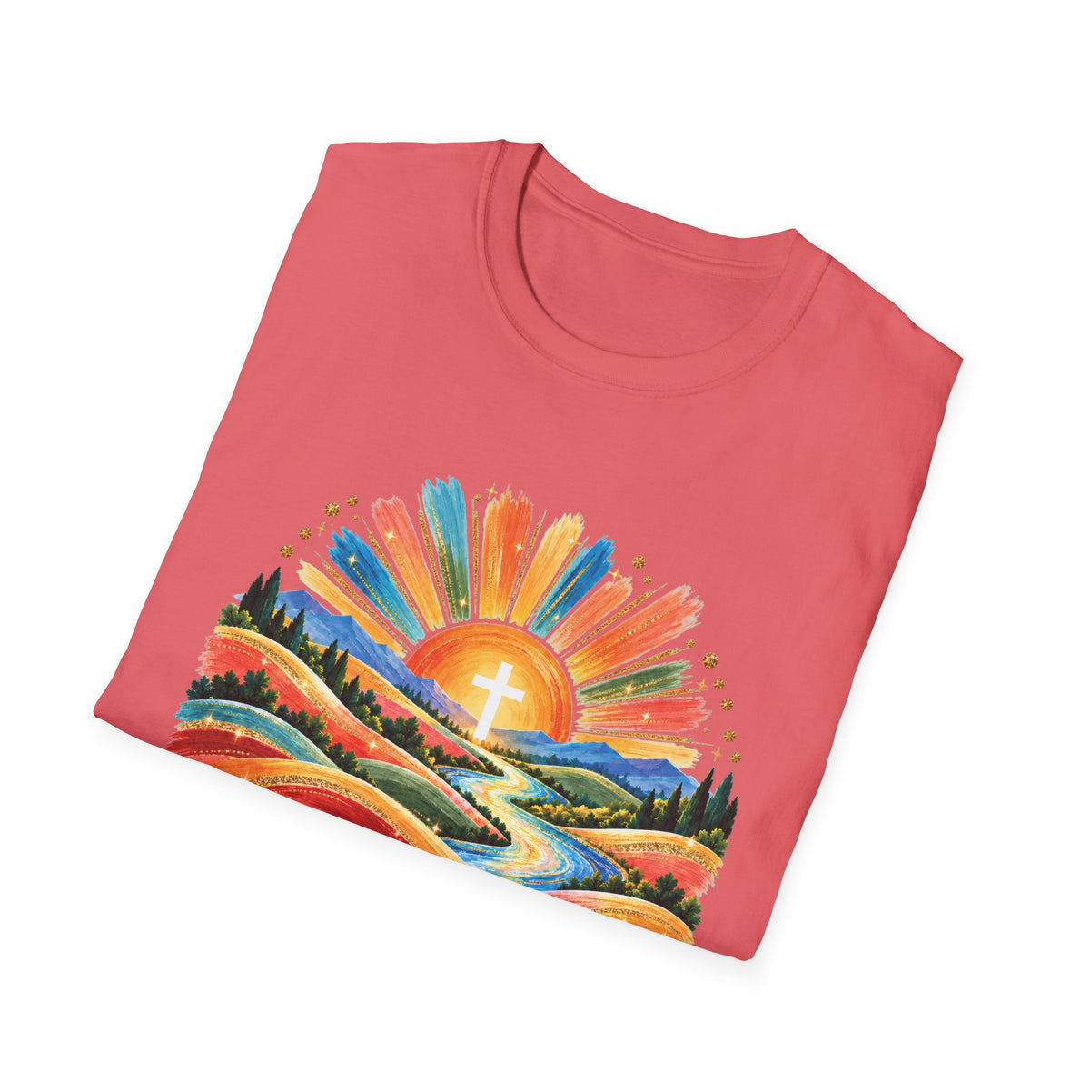 Walking On Sunshine with Lords Glory - with Lori Faith and Hope Christian Sunrise T-Shirt