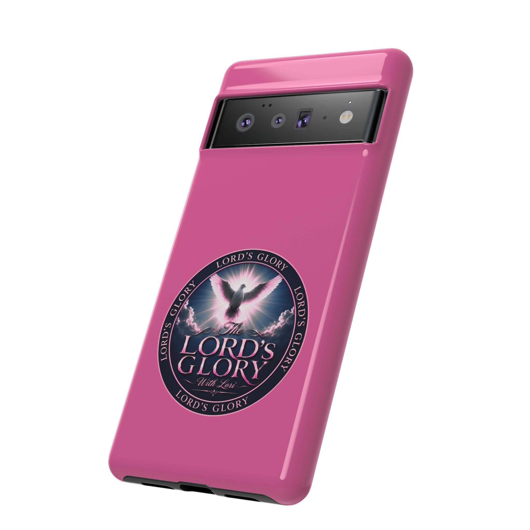 Christian Phone Case – "Lord's Glory with Lori" Dove Design Tough Case (Protective Phone Cover)