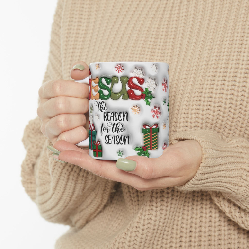 Jesus the Reason of the Season  | Holiday Coffee Cup | Christmas Gift | Hot Cocoa Mug