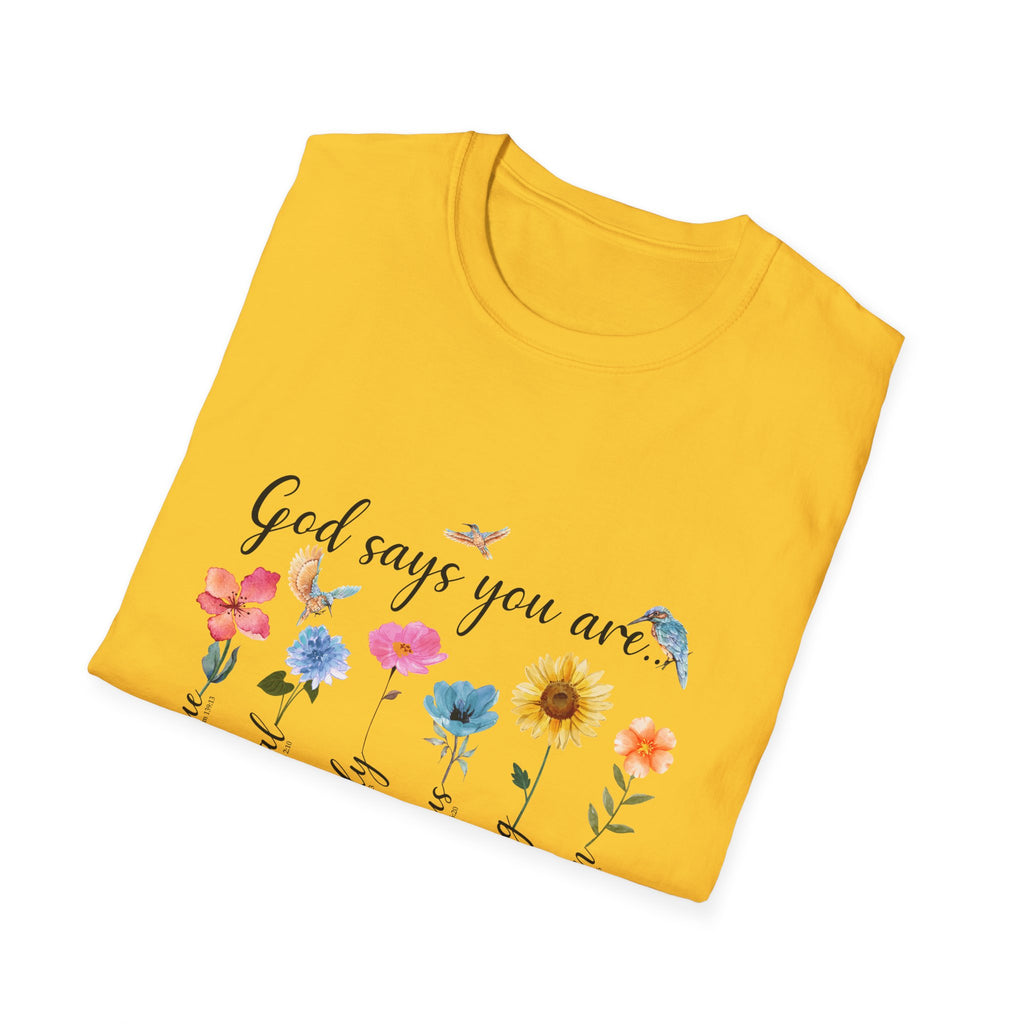 God Says You Are Loved Wildflower T-Shirt