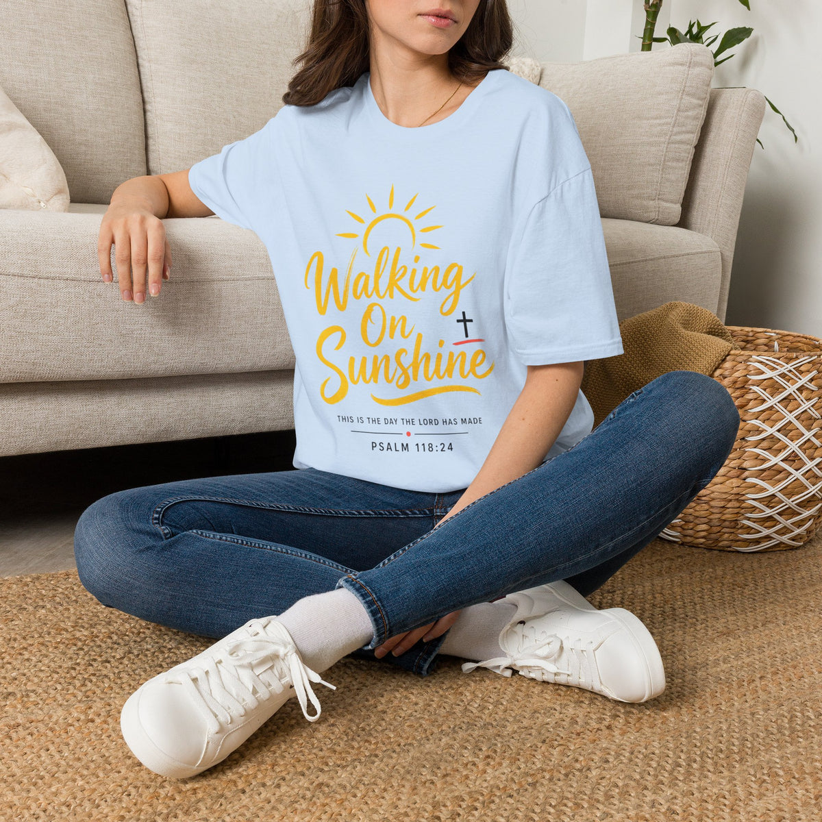 Walking on Sunshine Psalms 118:24 Softstyle T-Shirt