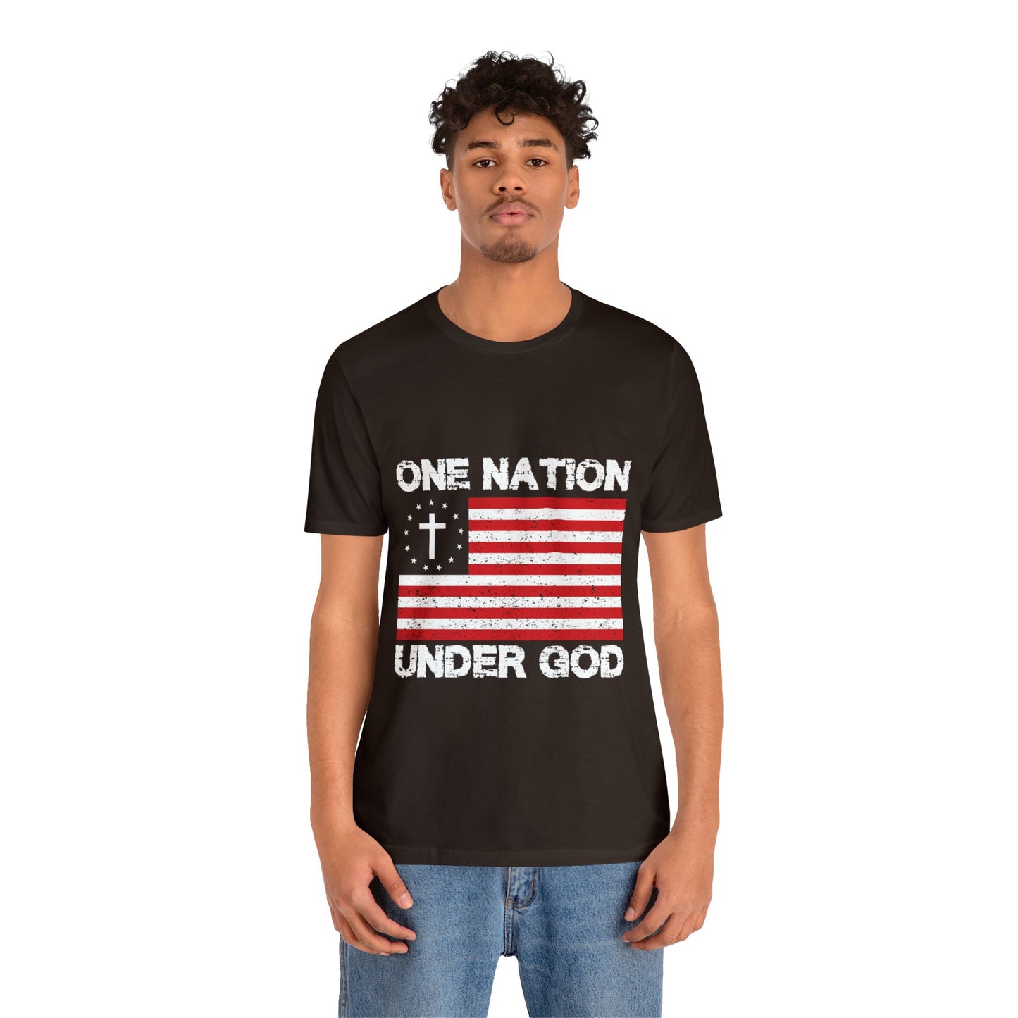 One Nation Under GOD - Unisex Jersey Short Sleeve Tee