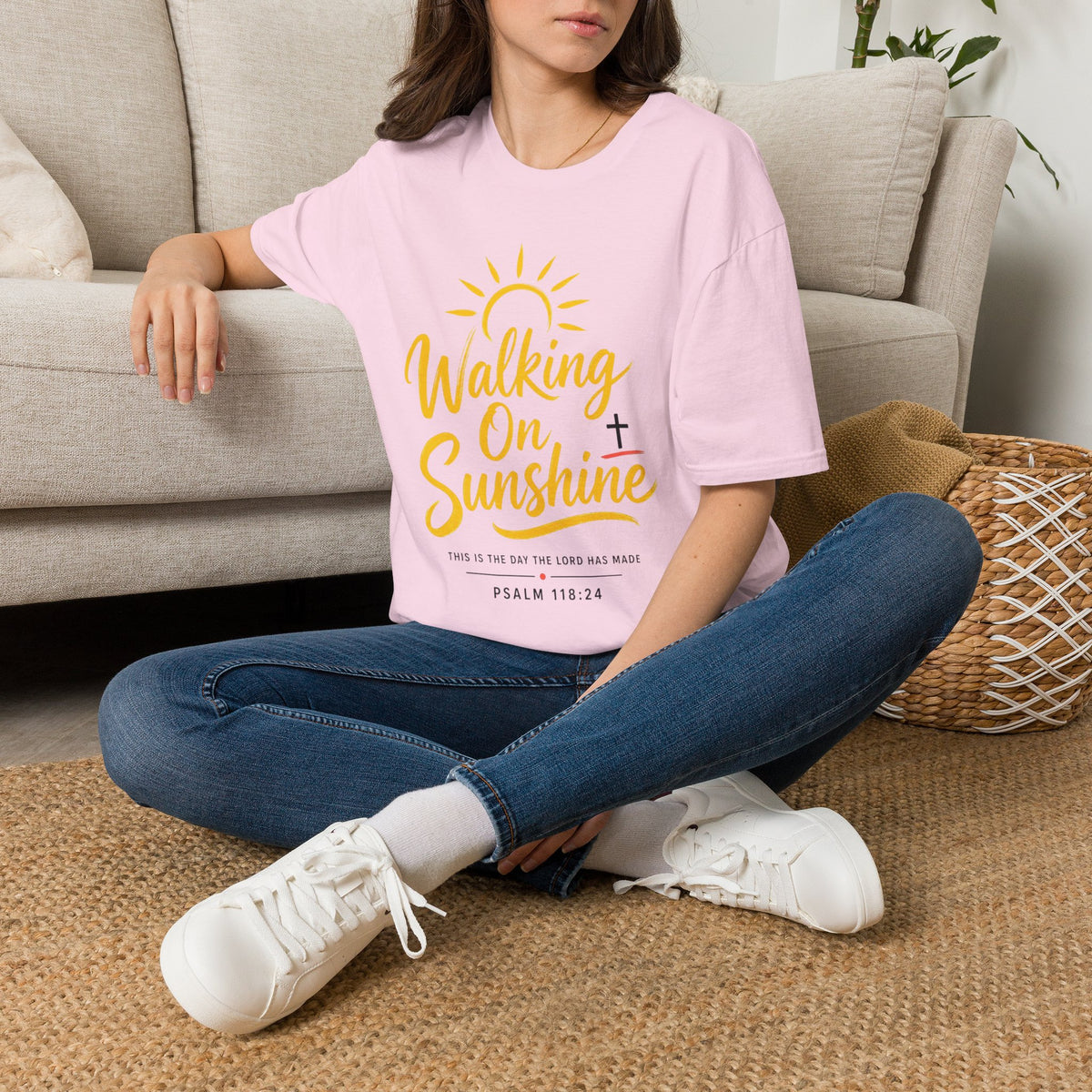 Walking on Sunshine Psalms 118:24 Softstyle T-Shirt