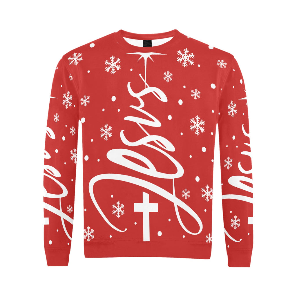 Christmas Jesus Men's crew neck sweatshirt Made in USA