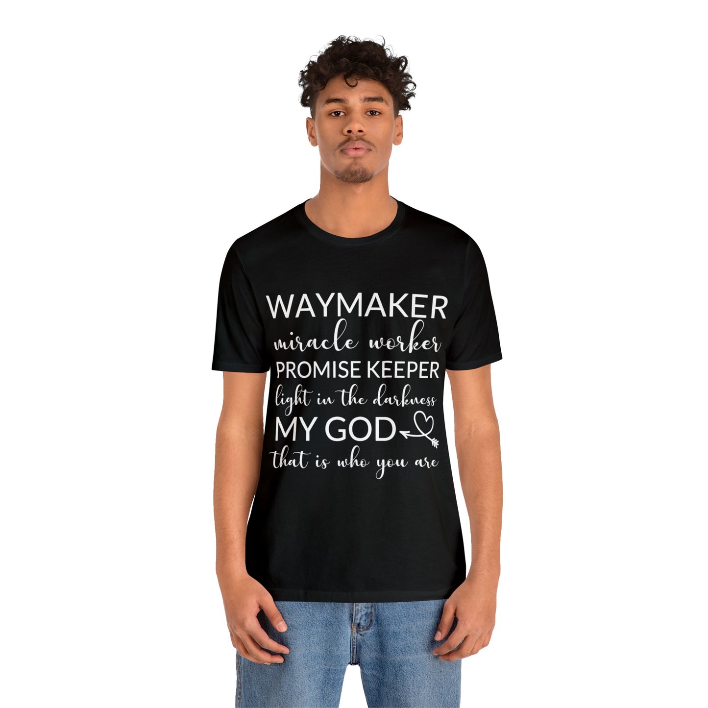 Waymaker Promise Keeper Light in the Darkness - Unisex Jersey Short Sleeve Tee