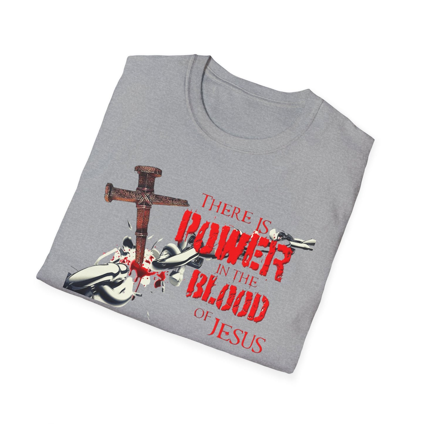 I Am Washed By the Blood - Many Colors Unisex Softstyle T-Shirt