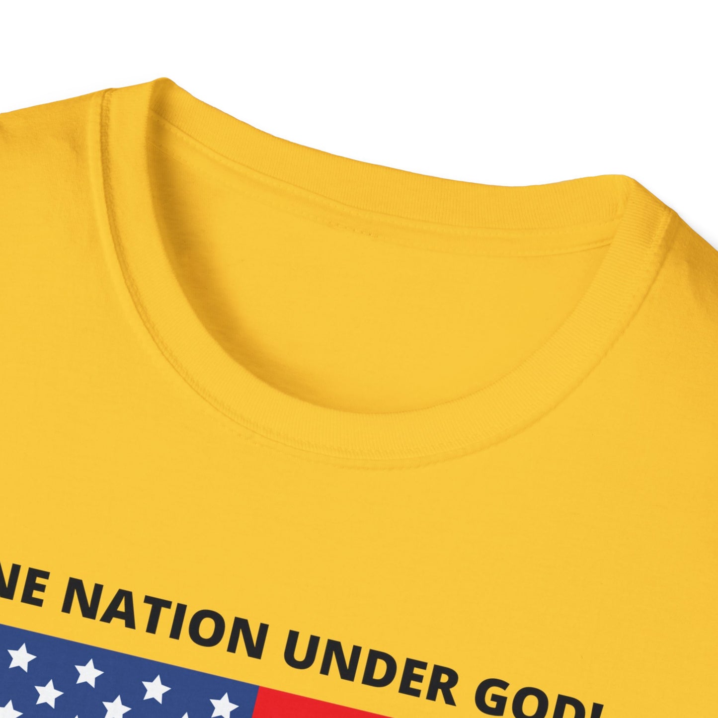 Pledge of Allegiance One Nation under GOD! Unisex Softstyle T-Shirt