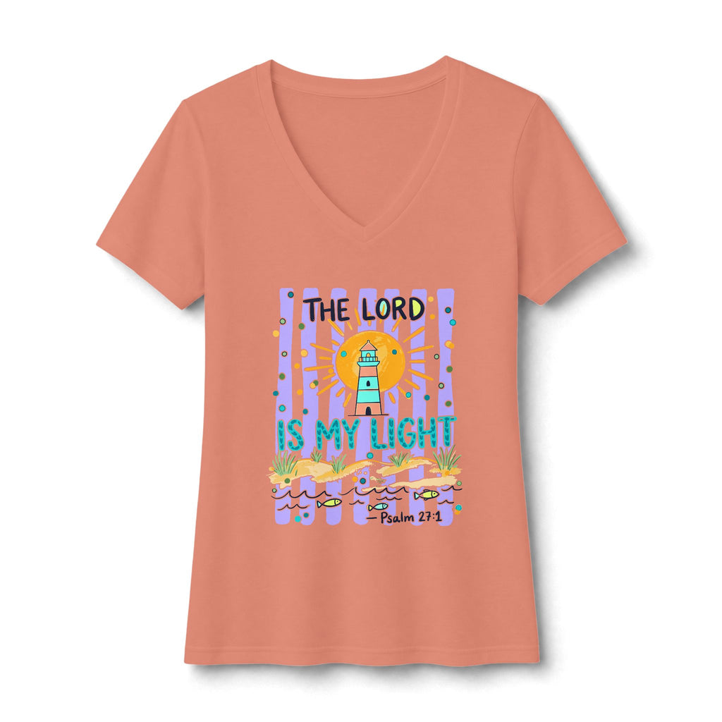 The Lord is my Light Women's Ideal V-Neck Tee