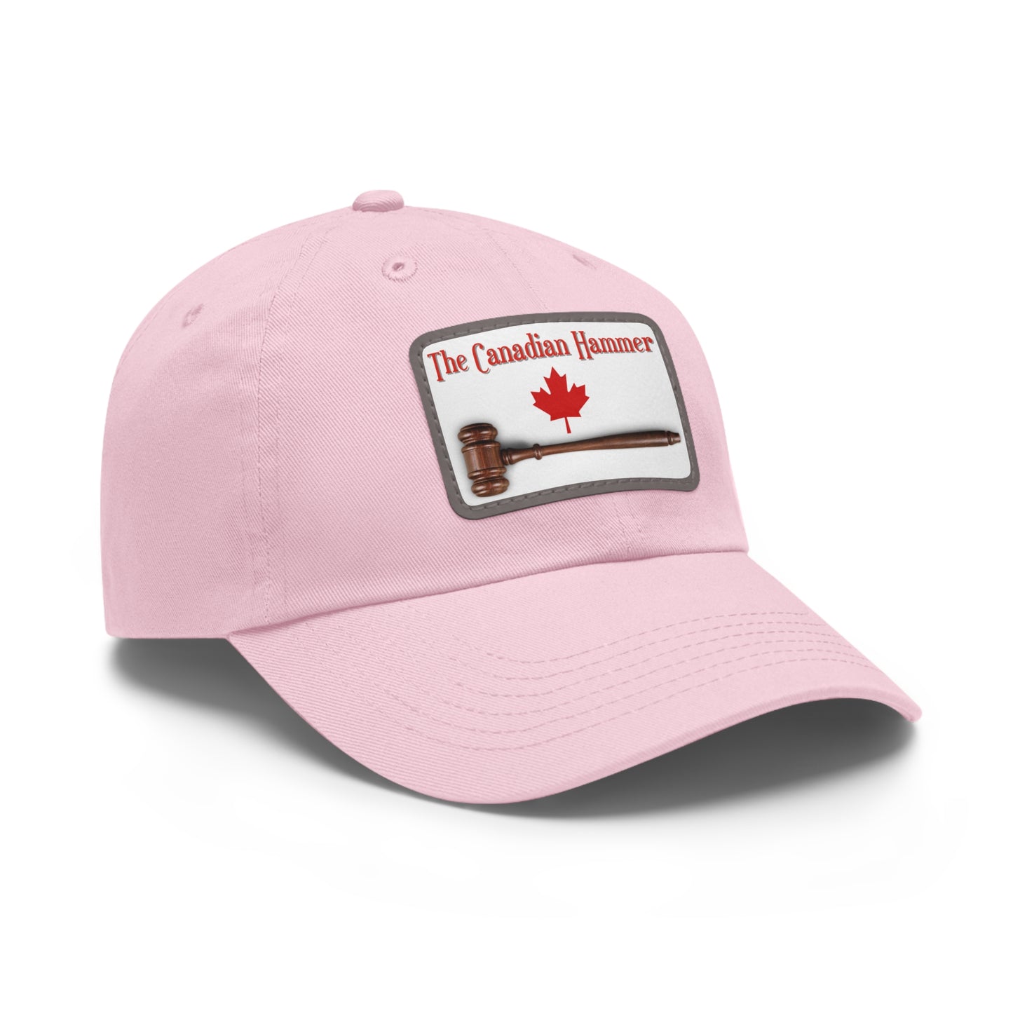 The Canadian Hammer / Barry Wunsch / #TheCanadianHammer Mom and Dad Hat with Leather Patch (Rectangle)