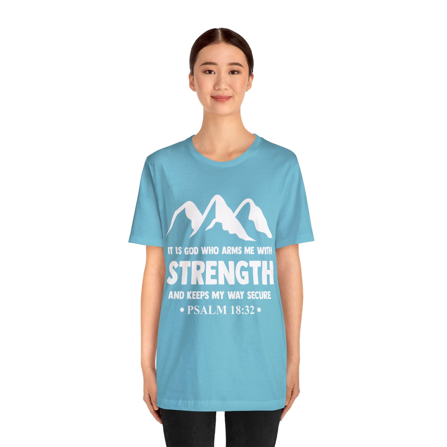 Strength in GOD - Unisex Jersey Short Sleeve Tee