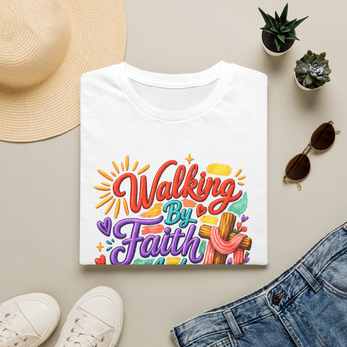 Walking By Faith and Sunshine T-Shirt