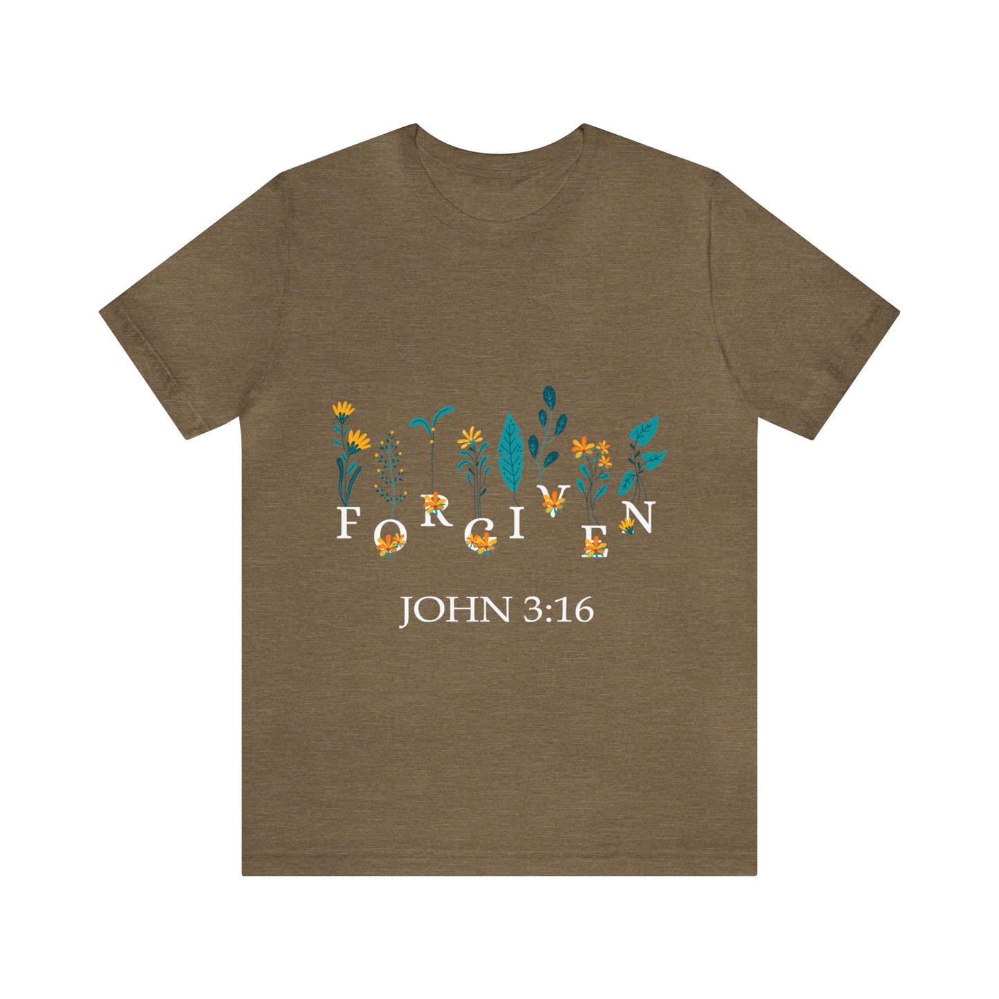 FORGIVEN JOHN 3:16 - Unisex Jersey Short Sleeve Tee