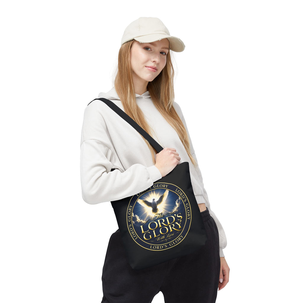 Tote Bag — "The Lord's Glory with Lori" Christian Dove Tote (Faith-Inspired Church Bag)