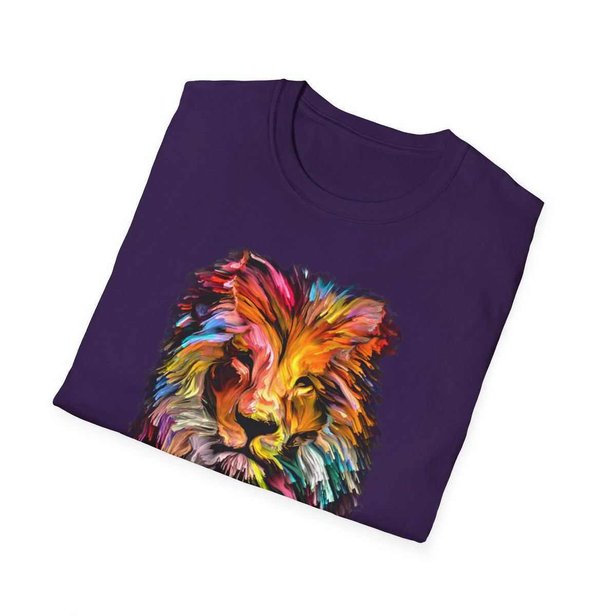 Lion of Judah Colorful Lion T-Shirt — "The Lion of Judah / Aryeh Yehudah" Graphic Tee