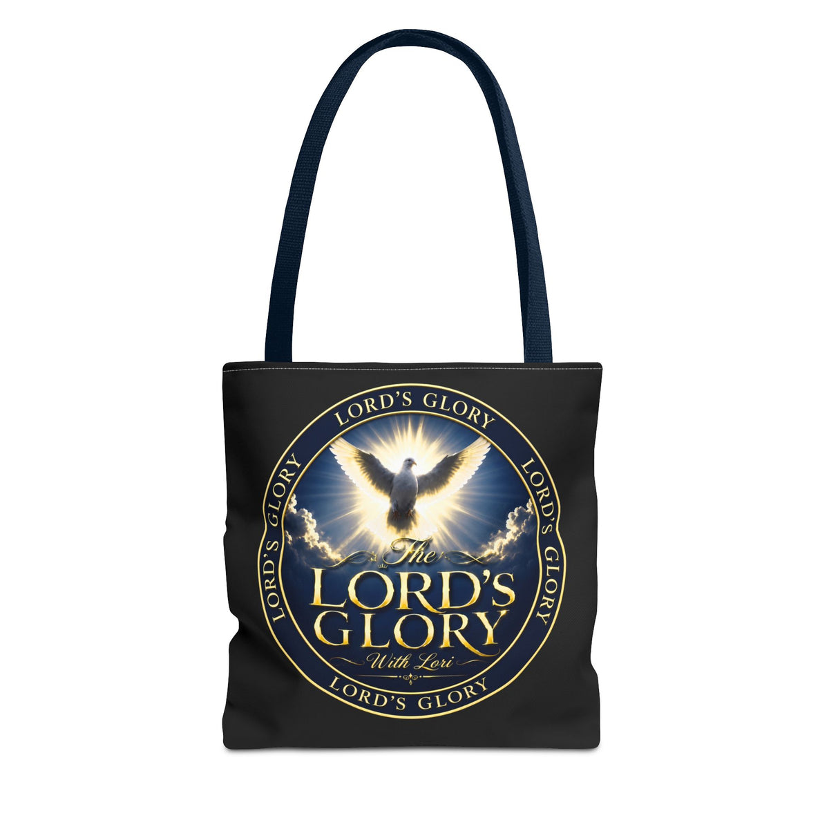 Tote Bag — "The Lord's Glory with Lori" Christian Dove Tote (Faith-Inspired Church Bag)