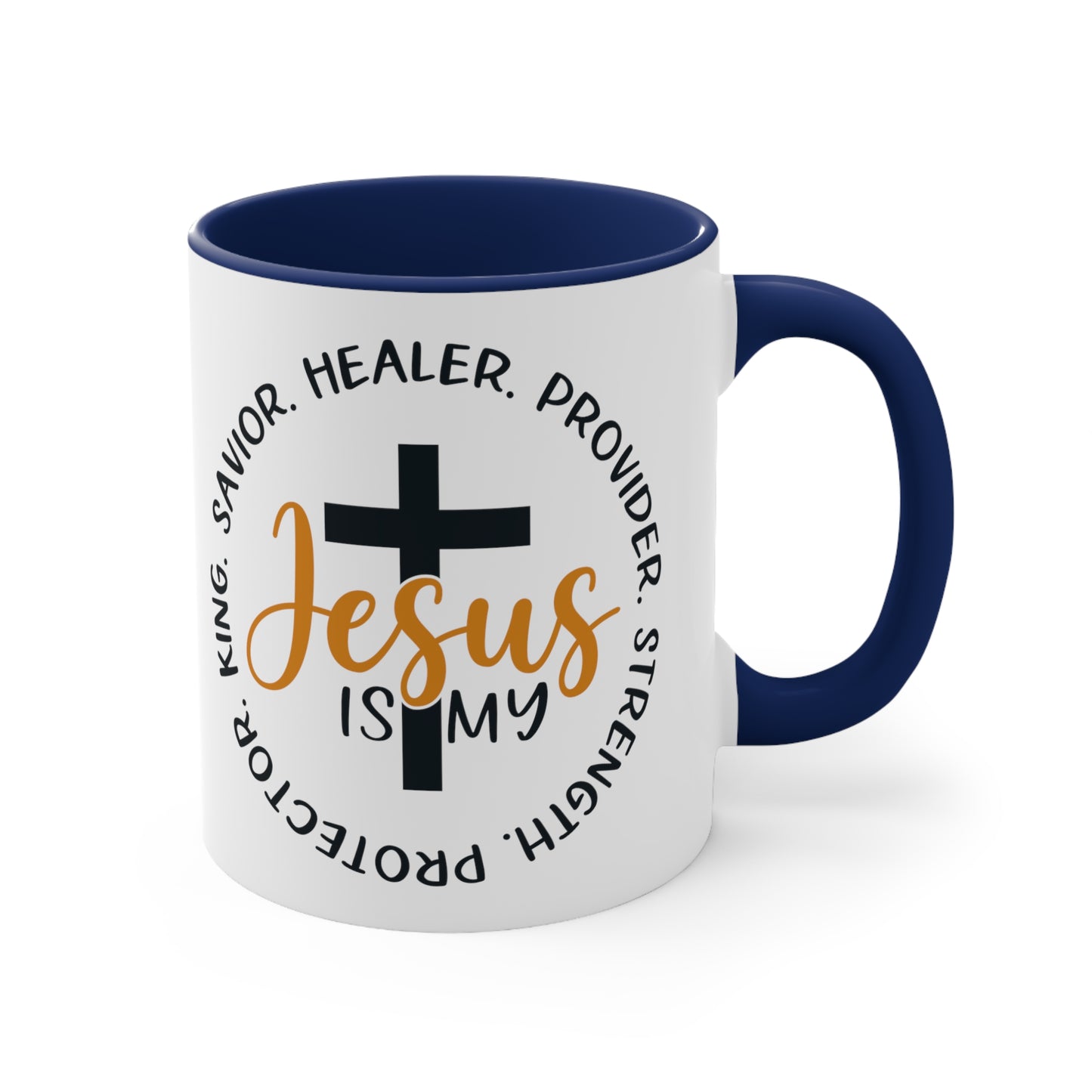 SAVIOR HEALER PROTECTOR - Accent Coffee Mug, 11oz